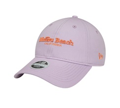 New Era Womens Malibu Beach Wordmark Pink 9TWENTY Adjustable Cap Dam