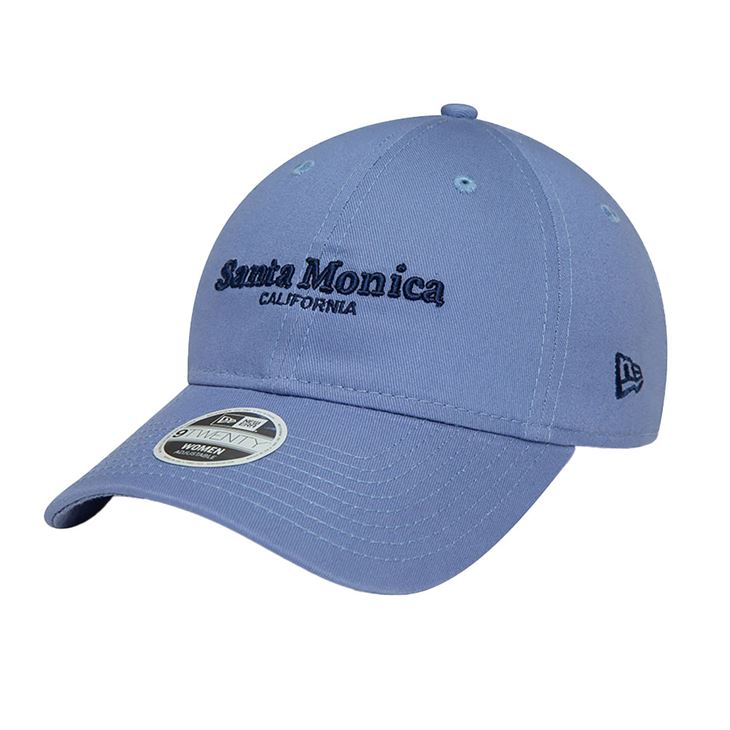 New Era Womens Santa Monica Wordmark Blue 9TWENTY Adjustable Cap Dam