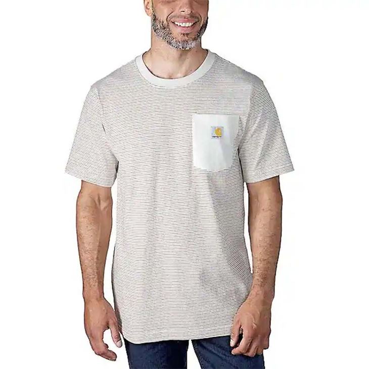 Carhartt Short-Sleeved Pocket Stripe T-Shirt Herr