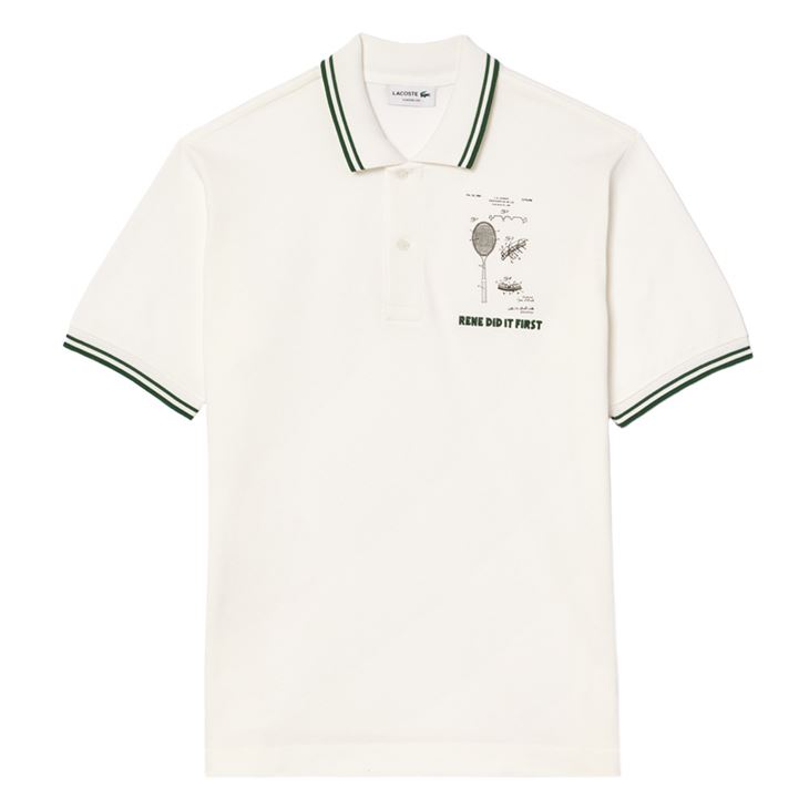 Lacoste Original L.12.12 Embrodered Patent Cotton Polo Shirt Herr