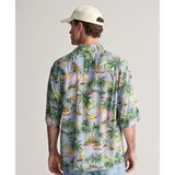 GANT Relaxed Viscose Hawaii Print SS Shirt Herr