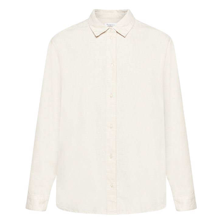 Knowledge Cotton Loose Flannel Long Sleeved Shirt Dam