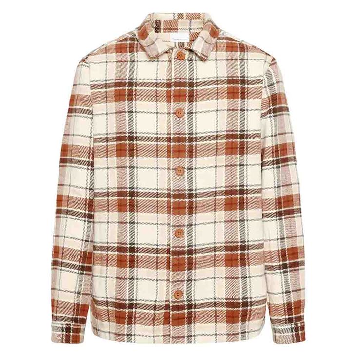 Knowledge Cotton Big Checked Heavy Flannel Overshirt Herr