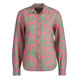 GANT Regular Monogram Print Cotton Silk Shirt Dam