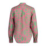 GANT Regular Monogram Print Cotton Silk Shirt Dam