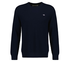 GANT Structured Cotton C-Neck Herr