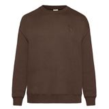 Knowledge Cotton Loose Fit Sweat With Embroidery At Chest Herr