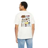 Knowledge Cotton Regular Fit Owl Trip Print T-shirt Herr