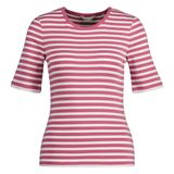 GANT Slim Striped 1X1 Ribbed SS T-Shirt Dam