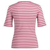 GANT Slim Striped 1X1 Ribbed SS T-Shirt Dam