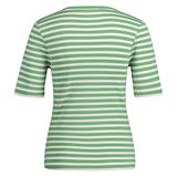 GANT Slim Striped 1X1 Ribbed SS T-Shirt Dam