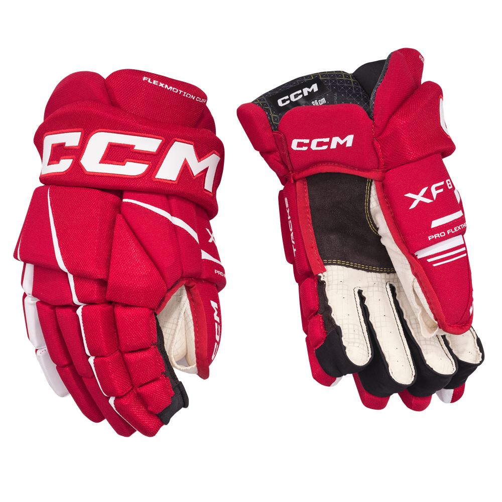 CCM Tacks XF80 – Gomitiere Junior Per Hockey Su Ghiaccio, Protezione Massima Con Design Anatomico, Cinghia Regolabile E Massima Mobilità