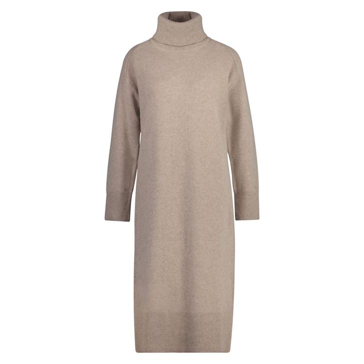 GANT Herringbone Detail Rollneck Dress Dam