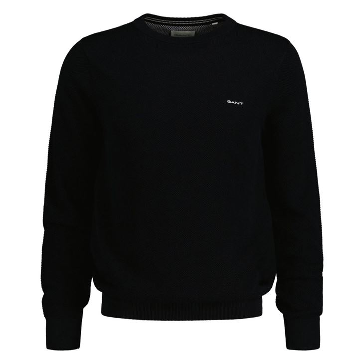 GANT Cotton Pique Crew Neck Herr