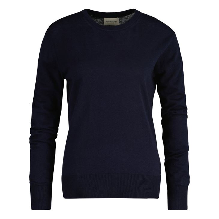 GANT Fine Knit Crew Neck Dam