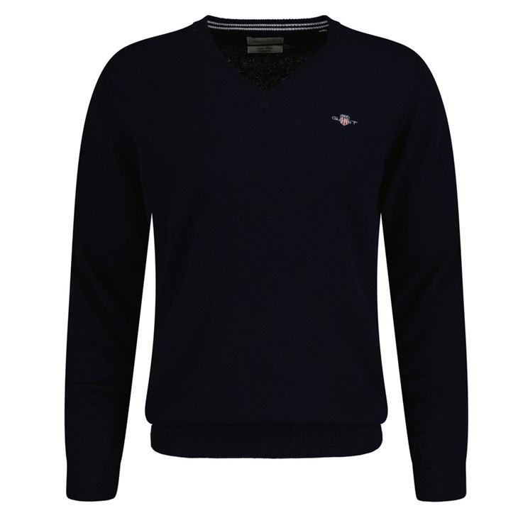 GANT Superfine Lambswool V-Neck Herr