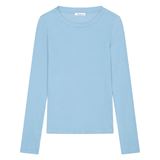 Knowledge Cotton Rib Scoop Neck Long Sleeved Dam