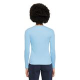 Knowledge Cotton Rib Scoop Neck Long Sleeved Dam