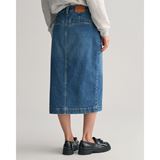 GANT Denim Slit Skirt Dam