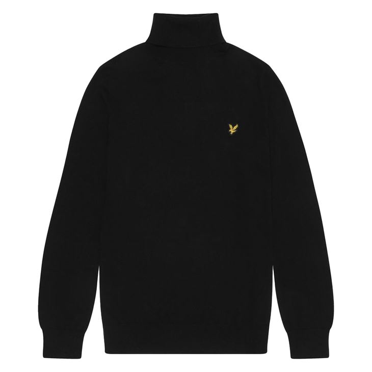 Lyle & Scott Cotton Merino Turtleneck Jumper Herr