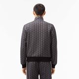 Lacoste Paris Jacquard Monogram Zipped Sweatshirt Herr