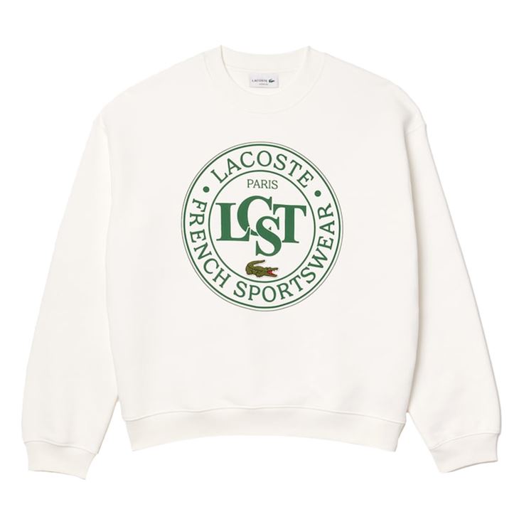 Lacoste Loose Fit Printed Fleece Sweater Herr