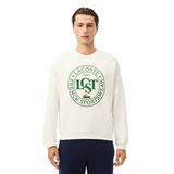 Lacoste Loose Fit Printed Fleece Sweater Herr