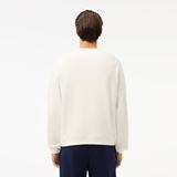 Lacoste Loose Fit Printed Fleece Sweater Herr
