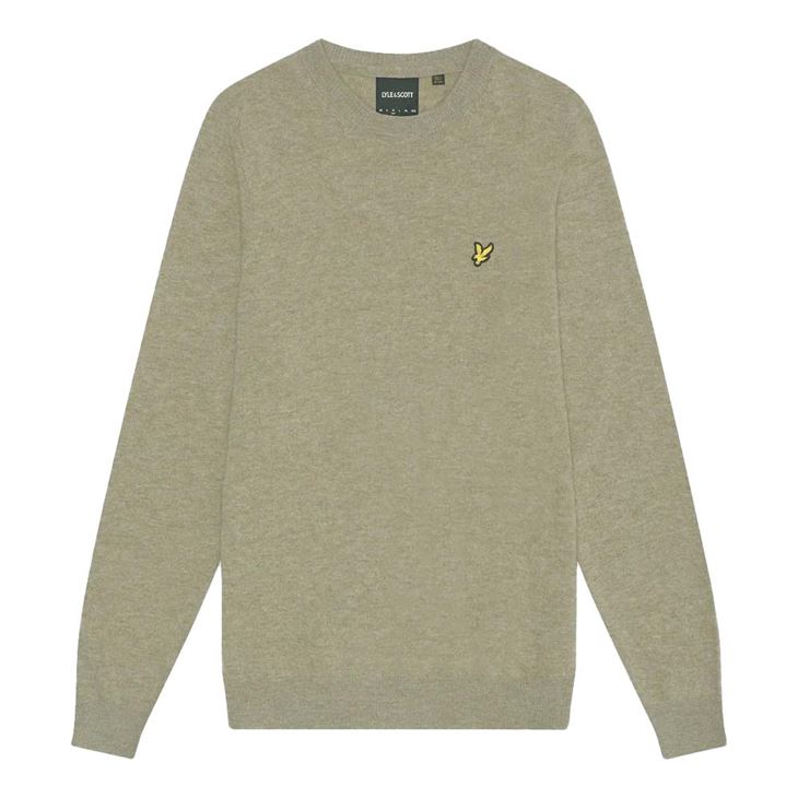 Lyle & Scott Lambswool Blend Crew Neck Jumper Herr