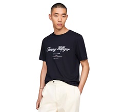 Tommy Hilfiger Script Logo Tee Herr