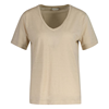 GANT Regular Linen V-Neck SS T-Shirt Dam