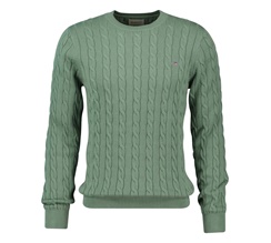 GANT Cotton Cable C-neck Herr