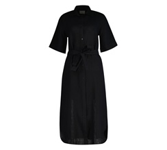 GANT Regular Linen Short Sleeve Shirt Dress Dam