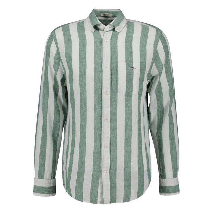 GANT Regular Cotton Linen Bold Stripe Shirt Herr
