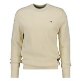 GANT Textured Cotton Crew Neck Herr