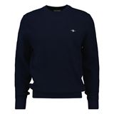 GANT Textured Cotton Crew Neck Herr