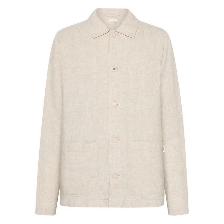 Knowledge Cotton Linen overshirt Herr