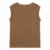 Knowledge Cotton Loose fold up linen t-shirt GOTS/Vegan Dam