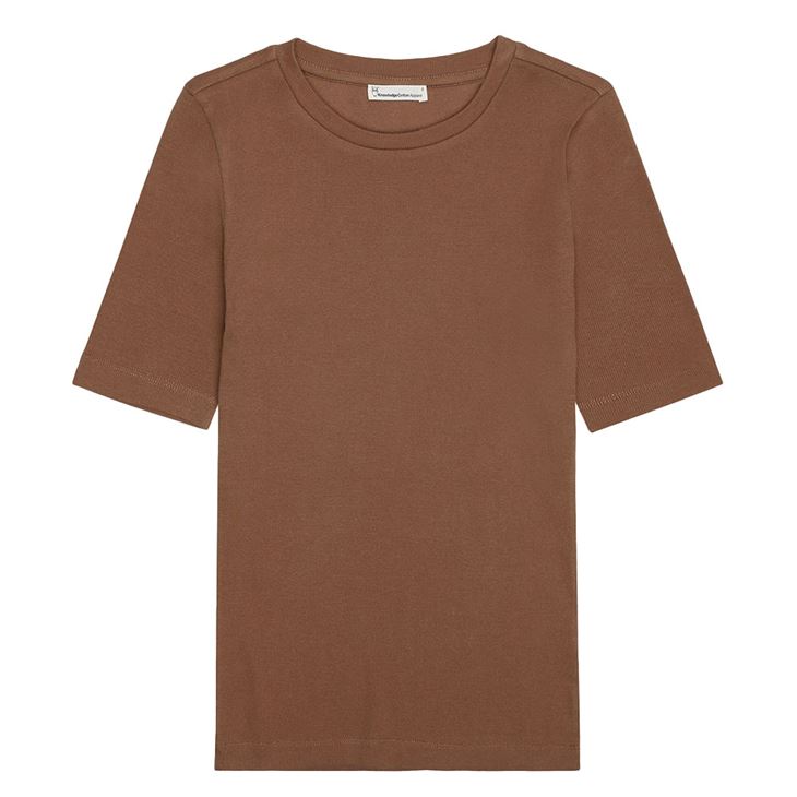 Knowledge Cotton Rib t-shirt Dam
