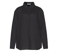 Knowledge Cotton Loose Linen Long Sleeved Shirt Dam
