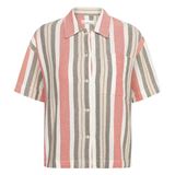 Knowledge Cotton Striped Short Sleeved Shirt Dam