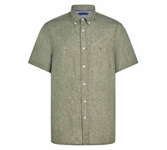 Tommy Hilfiger Pigment Dyed Linen Solid RF Short Sleeve Shirt Herr