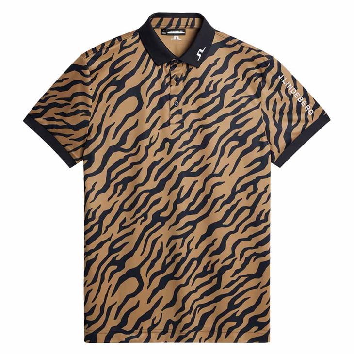 J.Lindeberg Tour Tech Print Polo Herr