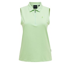Peak Performance Comfort Zip Seeveless Polo Dam