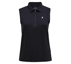 Peak Performance Comfort Zip Seeveless Polo Dam