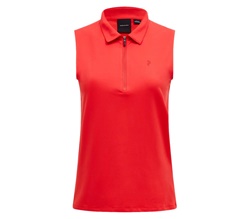 Peak Performance Comfort Zip Seeveless Polo Dam