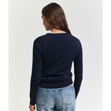 GANT Fine Knit Crew Neck Dam