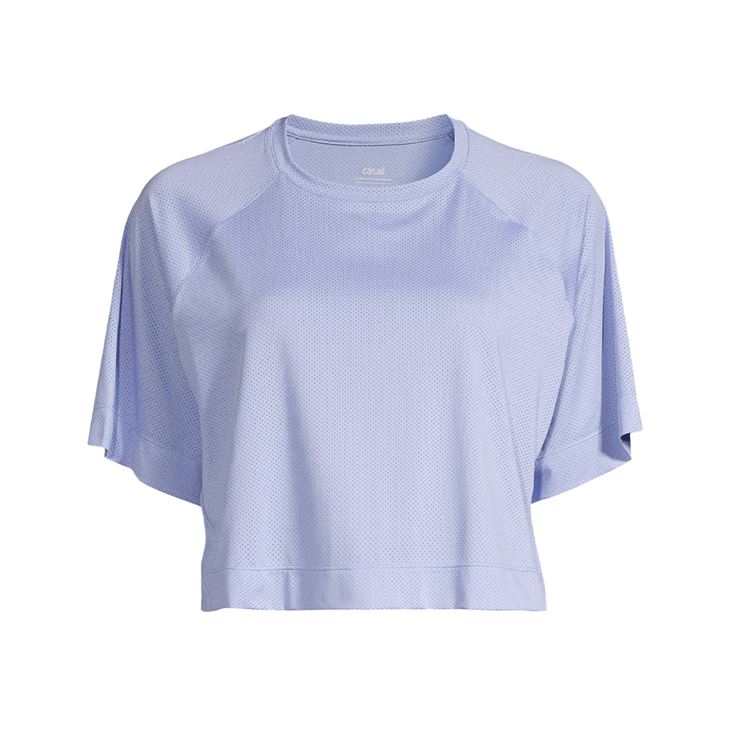 Casall Laser Mesh Crop Tee Dam