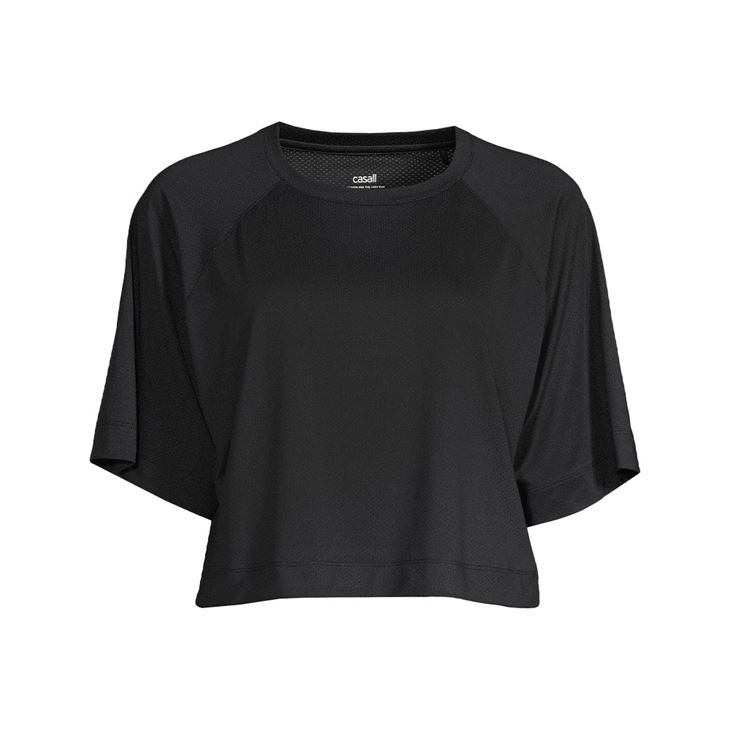 Casall Laser Mesh Crop Tee Dam