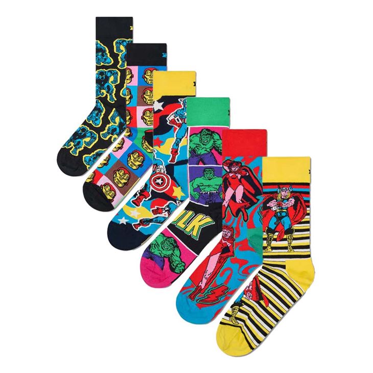 Happy Socks MARVEL™ Avengers 6-Pack Socks Gift Set